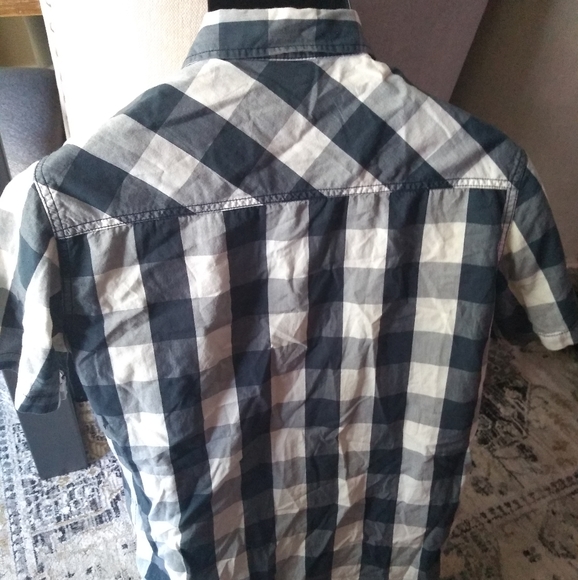 Blue notes plaids short sleeve shirts size Medium - Picture 3 of 5